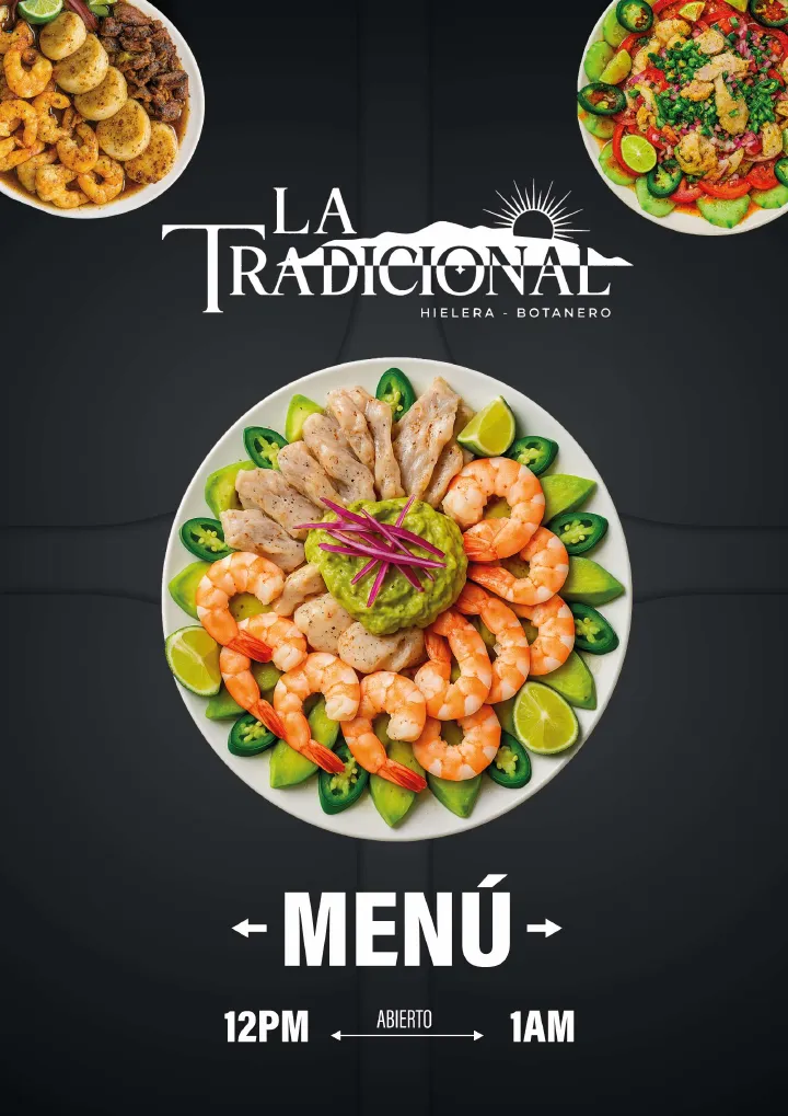 Portada del menú de La Tradicional