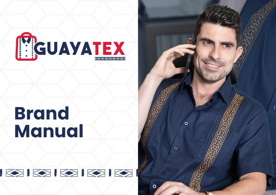Portada del manual de marca de Guayatex