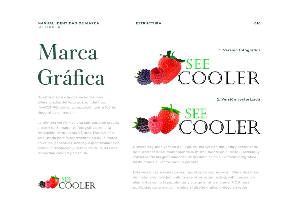 Versiones fotográfica y vectorizada del logo