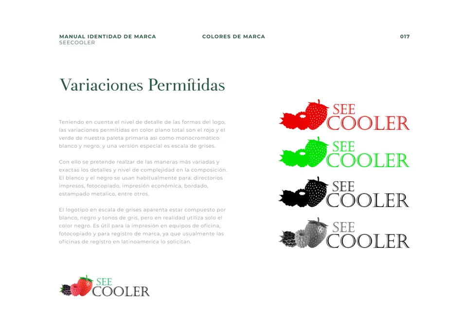 Variaciones permitidas del logo