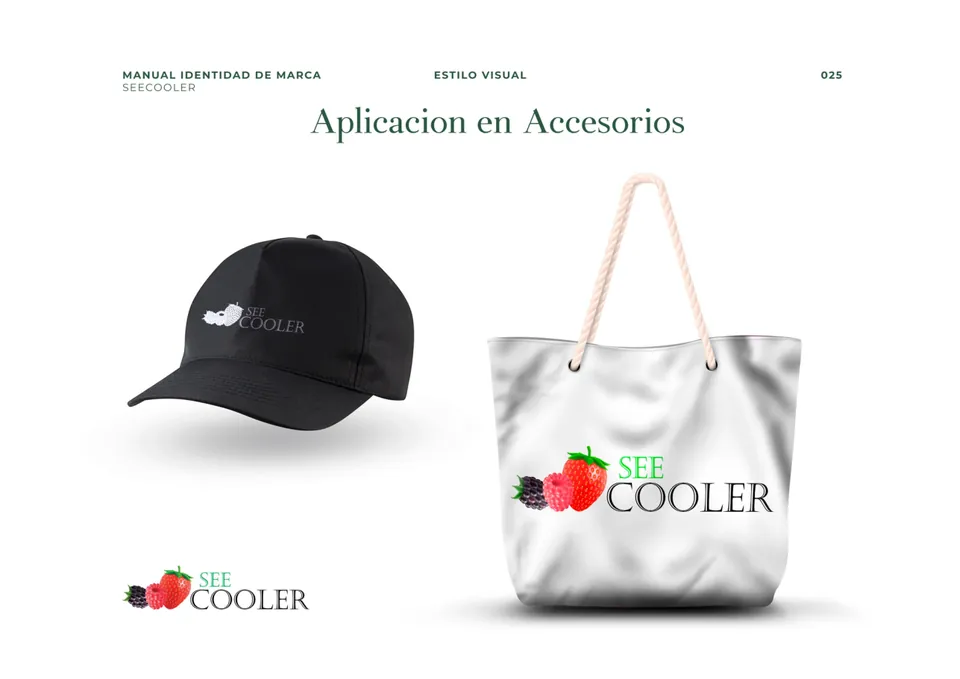 Aplicación de la marca en accesorios